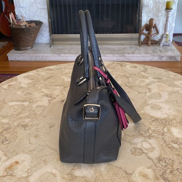 Coach 21140 Textured Leather Legacy Satchel Shoulder Bag - Picture 5 of 16